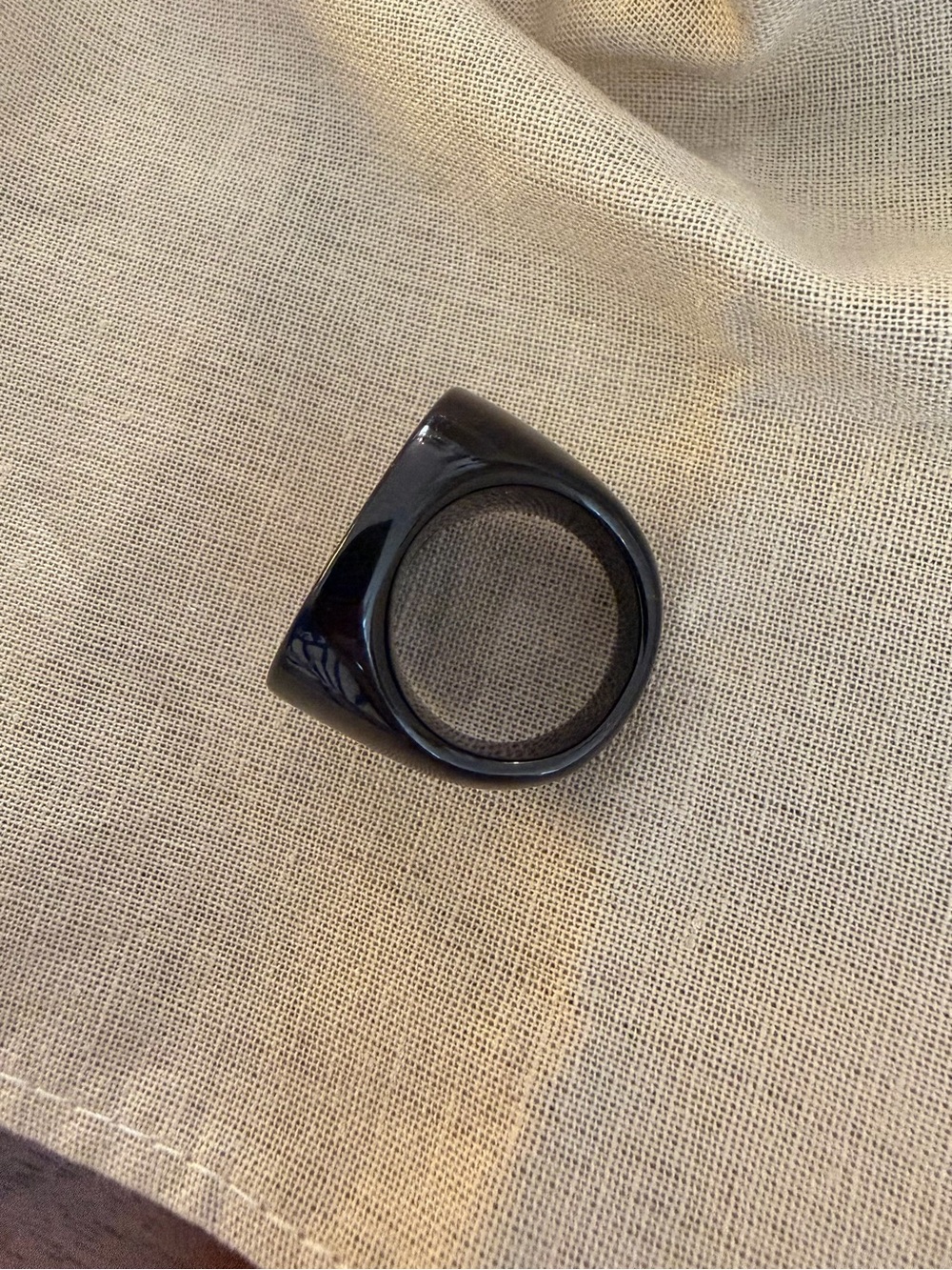Authentic Chanel, Rare Lagerfeld Era Spring 2003 Coco Profile Ring - Picture 8 of 9